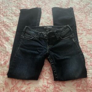 Women's Dark Blue Jeans y2k